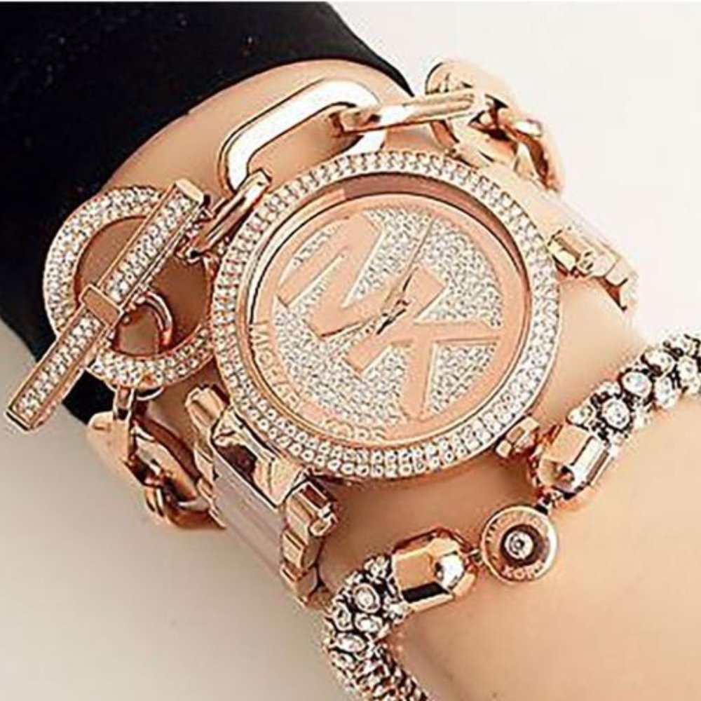 Michael Kors  Rose Gold New Parker Gold-tone Ladies Mk6176 Watch